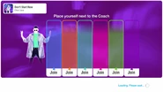 Just Dance 2021 coach selection screen (camera)