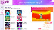 Movement is Happiness (Find Your Thing) on the Just Dance Now menu (re-updated, computer)