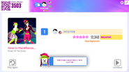 Just Dance Now scoring screen (2020 update)