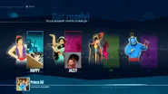 Just Dance 2017 coach selection screen