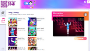 Womanizer on the Just Dance Now menu (computer)