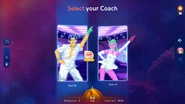 Just Dance 2024 Edition coach selection screen (with fixed coach names)
