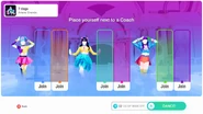 Just Dance 2020 coach selection screen (camera)