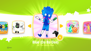Blue jd2019 kids menu.png (609 KB) Blue (Da Ba Dee) on the Just Dance 2019 menu (Kids Mode)