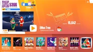XMas Tree on the Just Dance Now menu (2017 update, computer)