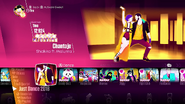 Chantaje on the Just Dance 2018 menu (8th-gen)