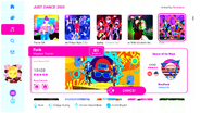 Funk on the Just Dance 2022 menu