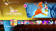 Itsy Bitsy Teenie Weenie Yellow Polka Dot Bikini on the Just Dance 2018 menu (8th-gen)