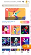 Rabiosa (Latin Fitness Version) on the Just Dance Now menu (2020 update, phone)