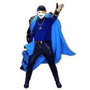 Different cape and glove