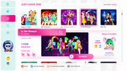 Le Bal Masqué on the Just Dance 2020 menu (8th-gen)