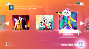 Daddy Cool on the Just Dance 2018 menu (7th-gen)