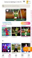 Futebol Crazy on the Just Dance Now menu (2020 update, phone)