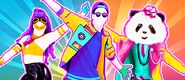 Harmon on the icon for the playlist "Just Dance 2018" (along with Side to Side and Panda)