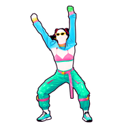 Marisol from the Just Dance 2022 boot screen