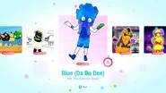 Blue jd2020 menu kids.png (1.24 MB) Blue (Da Ba Dee) on the Just Dance 2020 menu (Kids Mode)