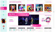 Don’t Worry on the Just Dance 2020 menu