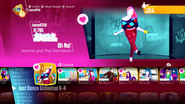 Oh No! on the Just Dance 2018 menu