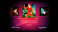 That's the Way (I Like It) on the Just Dance menu