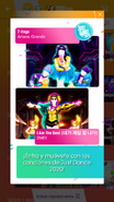 Just Dance Now notification (along with 7 Rings)