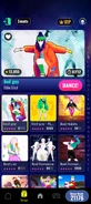 bad guy on the Just Dance Now menu (2024 update, phone)