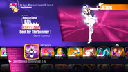 Cool For The Summer in the Just Dance 2018 menu