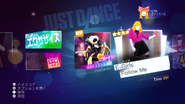 Follow Me on the Just Dance Wii U menu