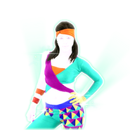 Coach’s appearance from the Just Dance 2016 Sweat & Playlists icon