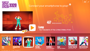 Lump on the Just Dance Now menu