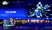 Run The Night on the Just Dance 2017 menu