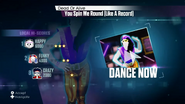 Just Dance 2015 routine selection menu