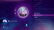 TiK ToK on the Just Dance: Greatest Hits menu (Xbox 360)