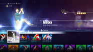 Isidora on the Just Dance 2016 menu