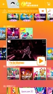 I’m An Albatraoz on the Just Dance Now menu (2017 update, phone)