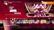 Bang Bang on the Just Dance 2018 menu