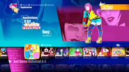 Bang on the Just Dance 2018 menu