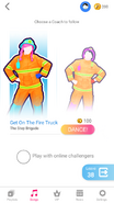 Just Dance Now coach selection screen (phone)