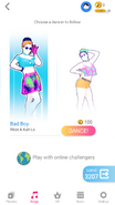 Just Dance Now coach selection screen (updated, phone)