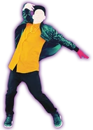 CantFeelMyFace Cover AlbumCoach.png (62 KB) The album coach seen in The Art of Just Dance (10th Anniversary Edition)