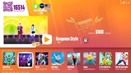 Gangnam Style on the Just Dance Now menu (2017 update, computer)