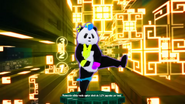 Panda on Automaton’s background