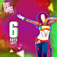 The coach appearing on the 6 days left banner by Just Dance Danmark on Instagram