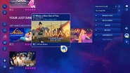 I’ll Make a Man Out of You on the Just Dance 2024 Edition menu