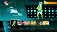 Boom on the Just Dance 2018 menu