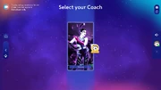 Just Dance 2025 Edition coach selection screen