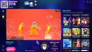Chacarron on the Just Dance Now menu (2024 update, computer)