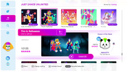 This is Halloween on the Just Dance 2019 menu