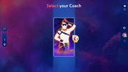 Just Dance 2024 Edition coach selection screen (outdated)