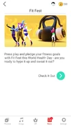 Newsfeed for the "Fit Fest" playlist