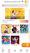 Tumbum (Extreme Version) on the Just Dance Now menu (2020 update, phone)